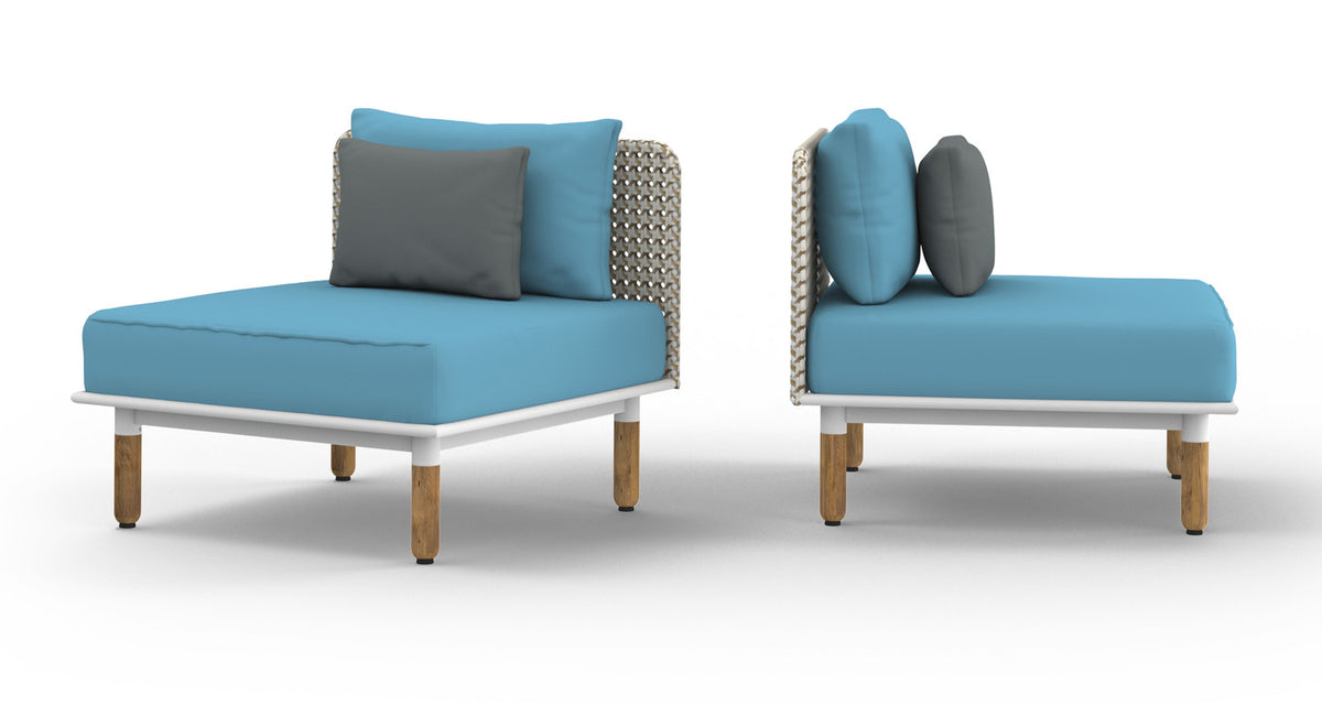 Daisy Mae Sectional by Mamagreen, showing front view of daisy mae sectional.