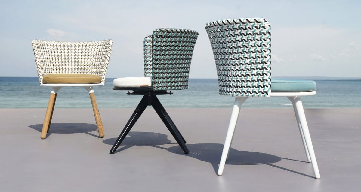 Daisy Mae Swivel Dining Chair by Mamagreen, showing daisy mae swivel dining chair in live shot.