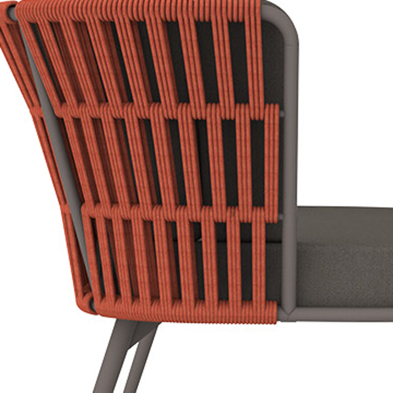 Daisy Rae Chat 2-Seater (Alu Legs) by Mamagreen, showing closeup view of daisy rae chat 2-seater (alu legs).