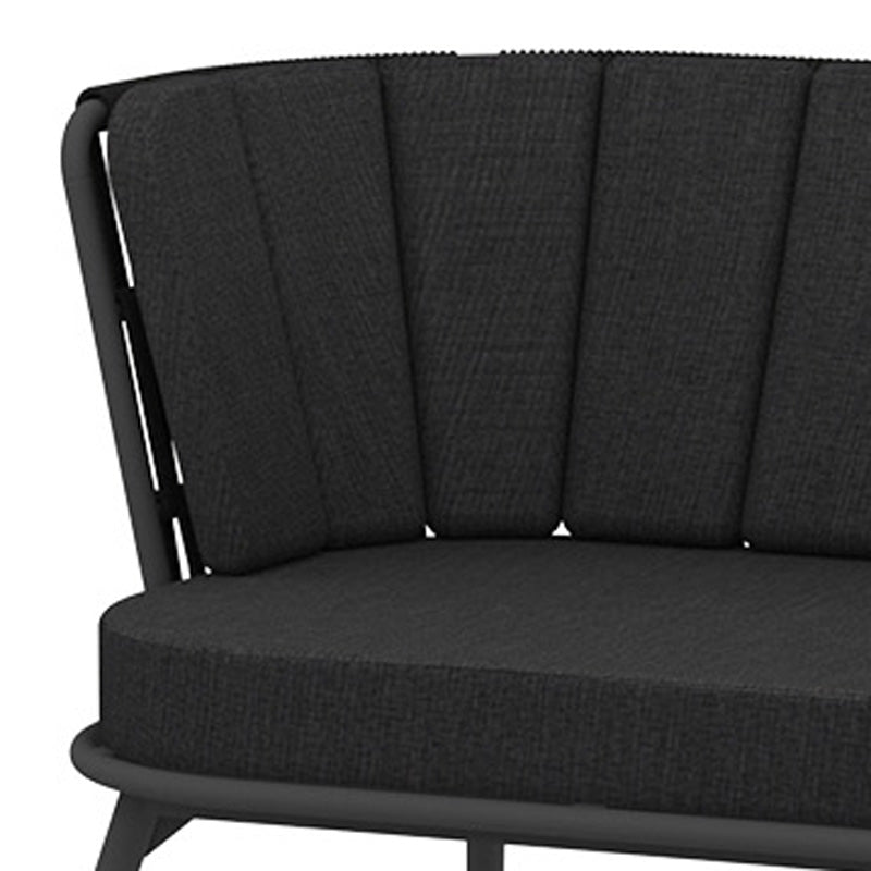 Daisy Rae Chat 2-Seater (Alu Legs) by Mamagreen, showing closeup view of daisy rae chat 2-seater (alu legs).