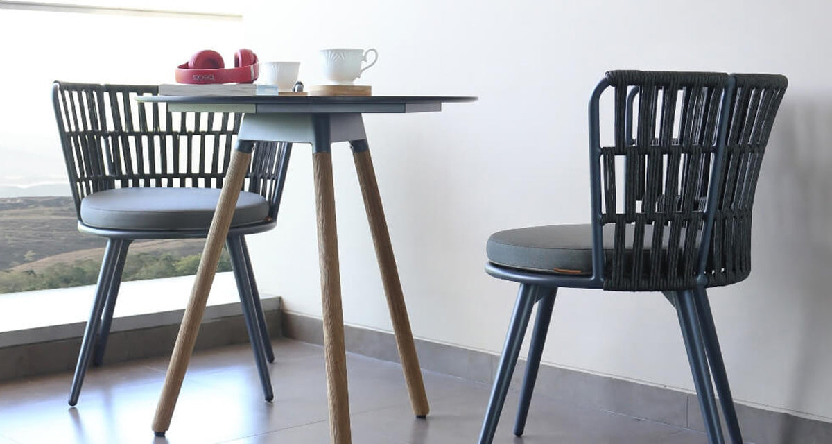 Daisy Rae Dining Chair (Alu Legs) by Mamagreen, showing daisy rae dining chair (alu legs) in live shot.