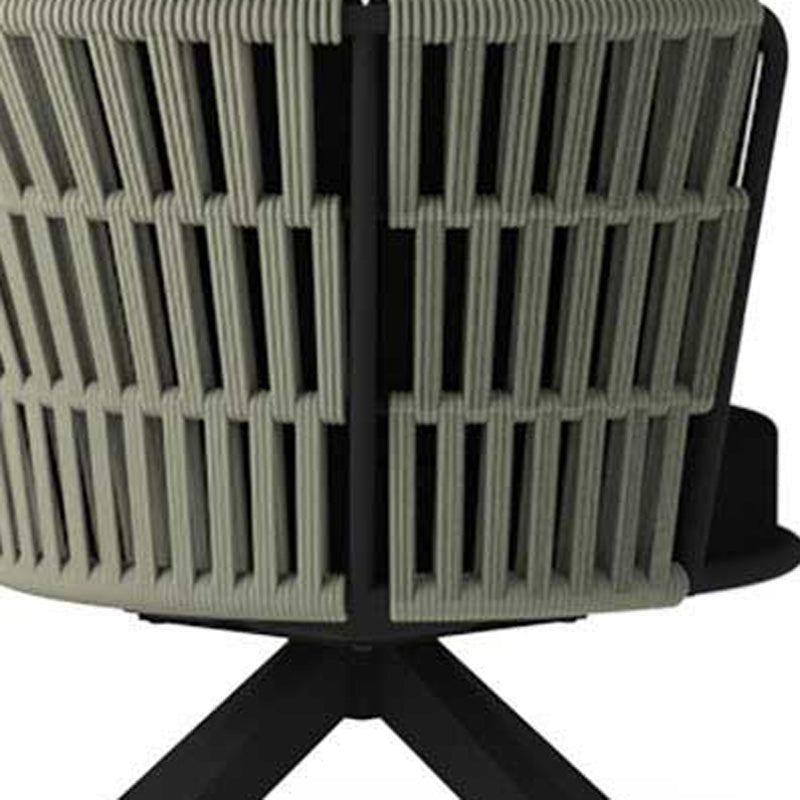 Daisy Rae Swivel Lounge Chair by Mamagreen, showing closeup view of daisy rae swivel lounge chair.