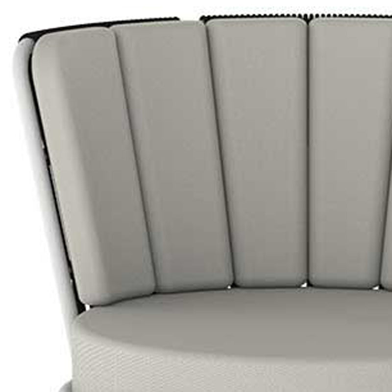 Daisy Rae Swivel Lounge Chair by Mamagreen, showing closeup view of daisy rae swivel lounge chair.