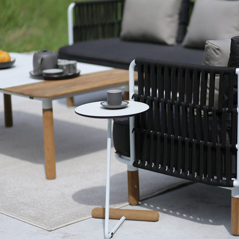 Daisy Square Coffee Table by Mamagreen, showing daisy square coffee table in live shot.