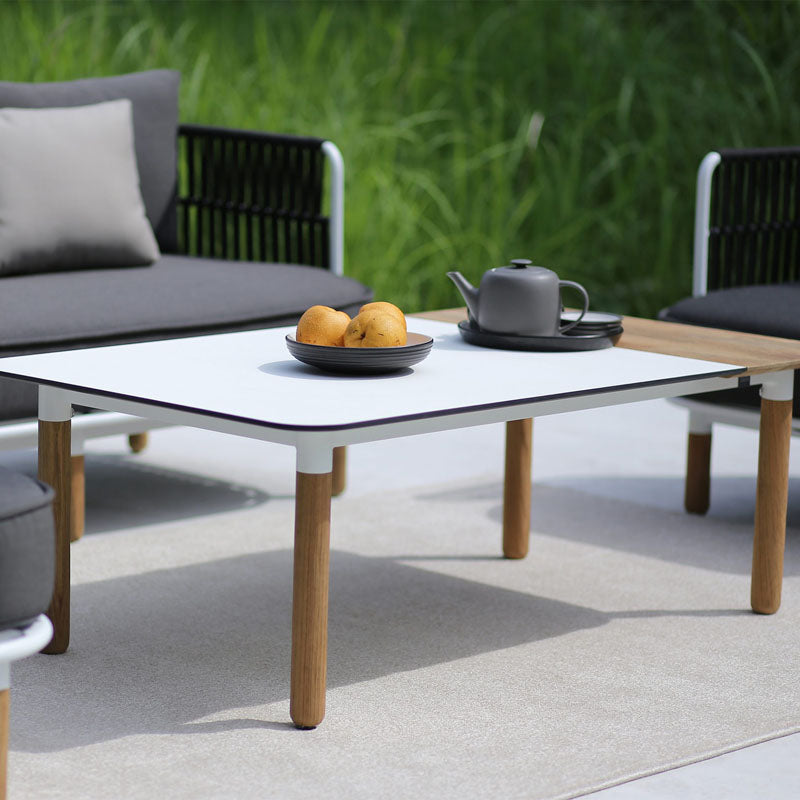 Daisy Square Coffee Table by Mamagreen, showing daisy square coffee table in live shot.