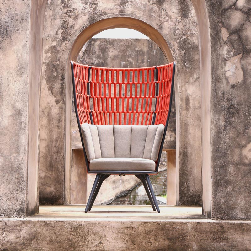 Daisy Rae Chat Chair High Back (Alu Legs) by Mamagreen, showing daisy rae chat chair high back (alu legs) in live shot.