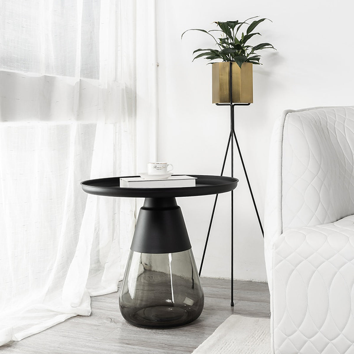 Duverre End Table by Mobital, showing duverre end table in live shot.