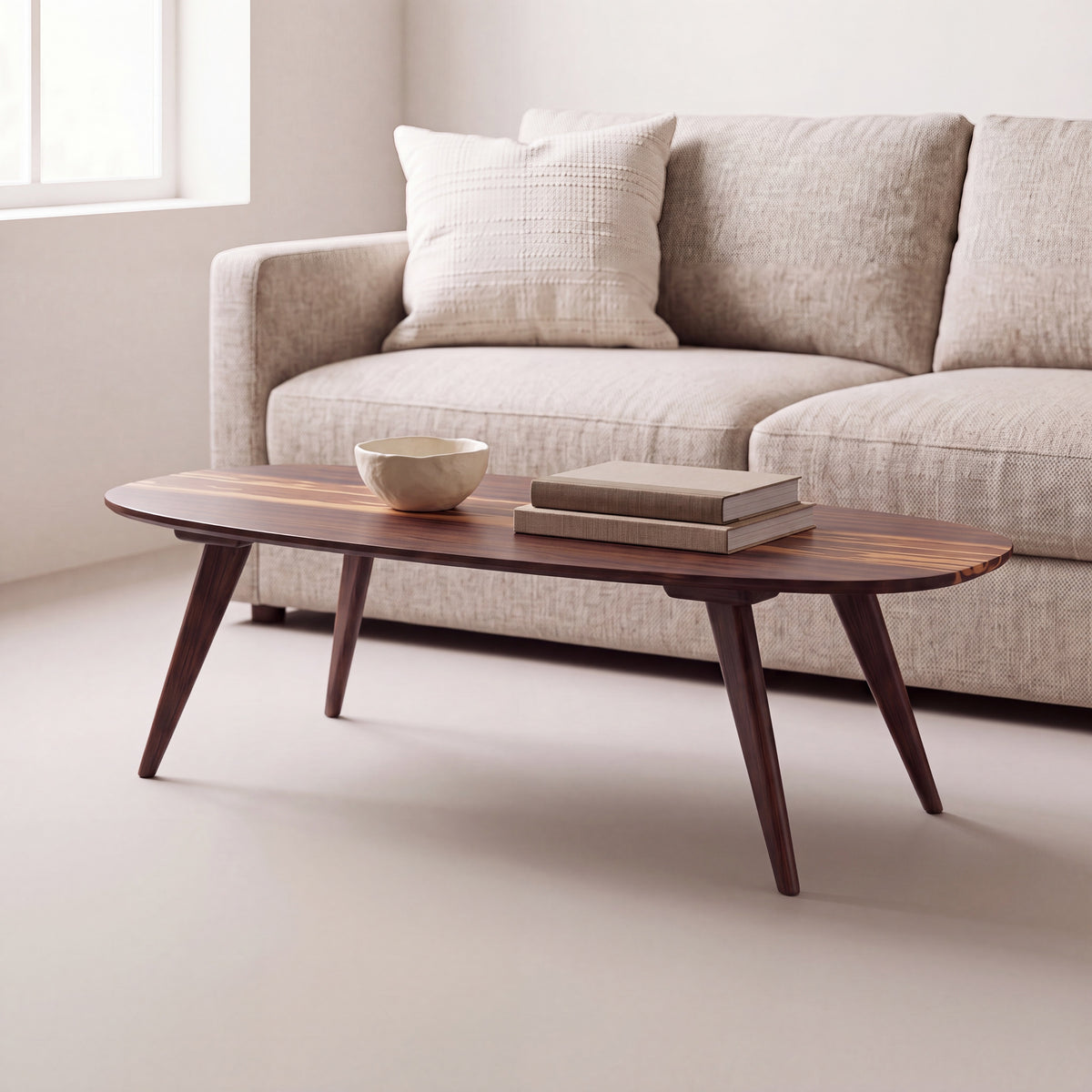 Malibu Coffee Table in Black Walnut