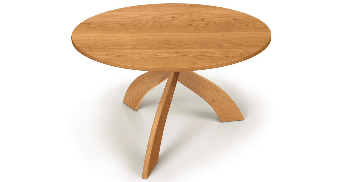 Entwine Round Fixed Top Dining Table by Copeland Furniture, showing top view of entwine round fixed top dining table.