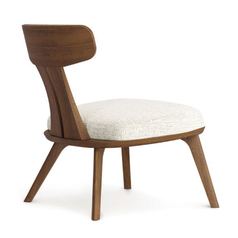 Estelle Lounge Chair by Copeland Furniture, showing back view of estelle lounge chair.