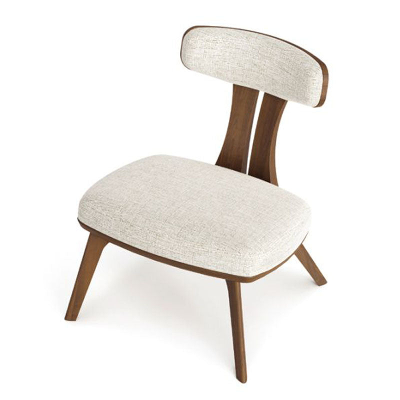 Estelle Lounge Chair by Copeland Furniture, showing top view of estelle lounge chair.