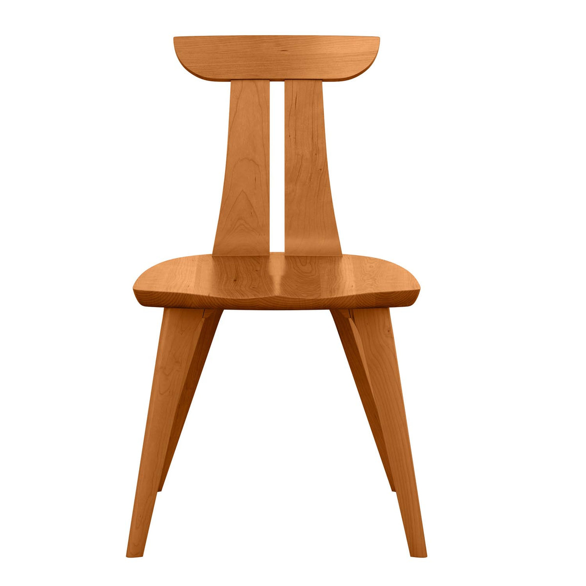 Estelle Chair by Copeland Furniture, showing front view of estelle chair.