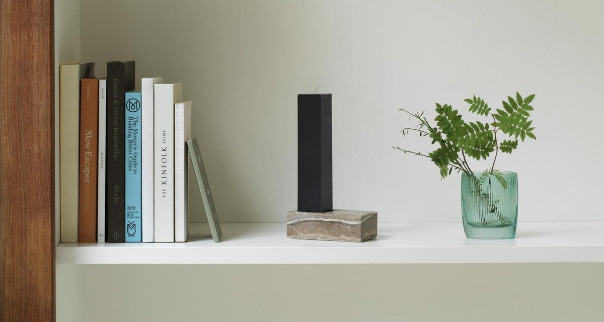 Even Candle Holder by Normann Copenhagen, showing even candle holder in live shot.