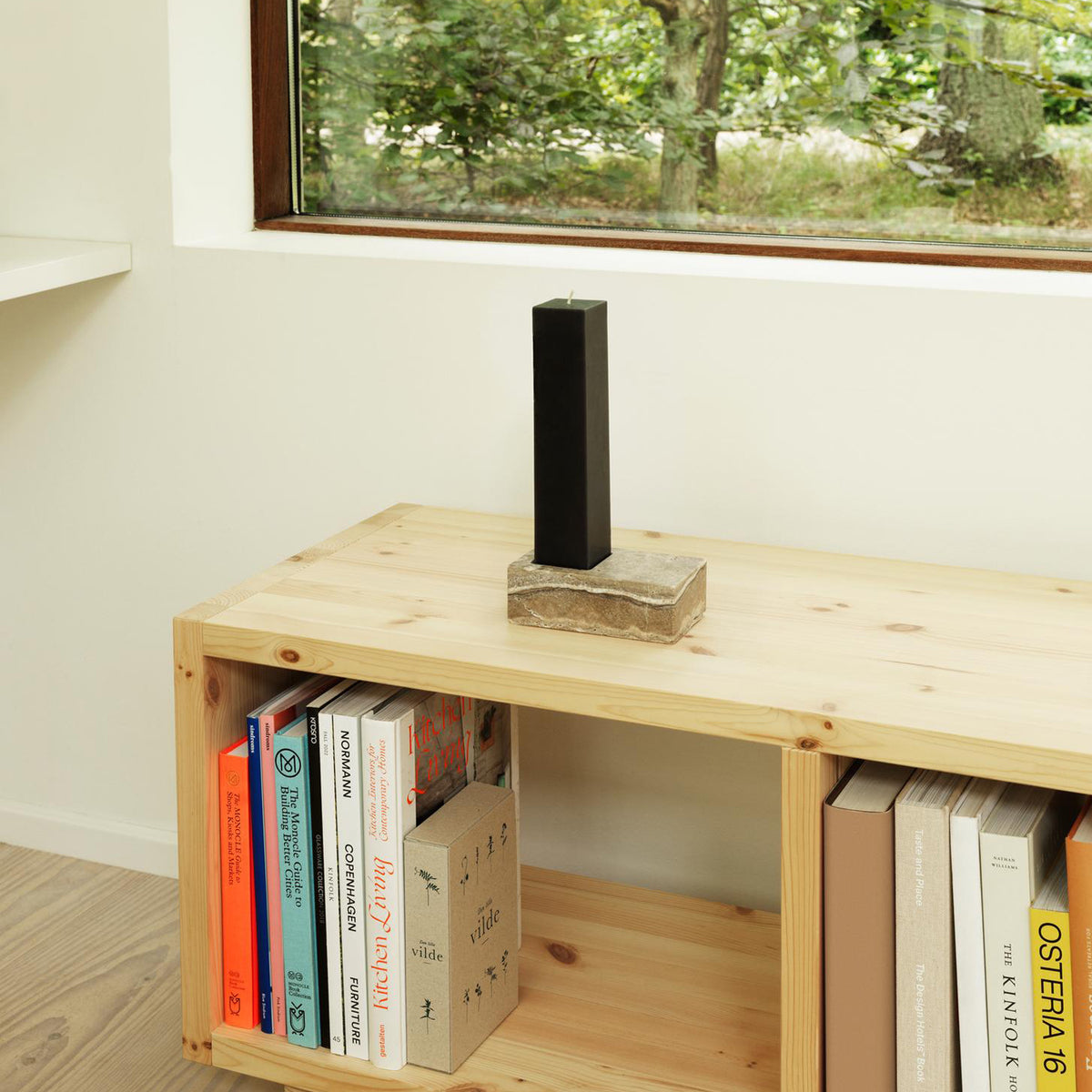 Even Candle Holder by Normann Copenhagen, showing even candle holder in live shot.