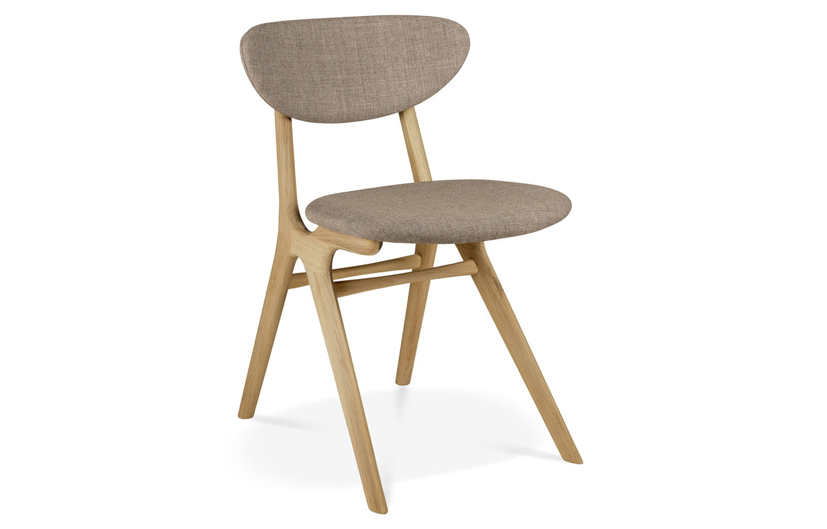 Eye Dining Chair by Ethnicraft, showing angle view of eye dining chair.