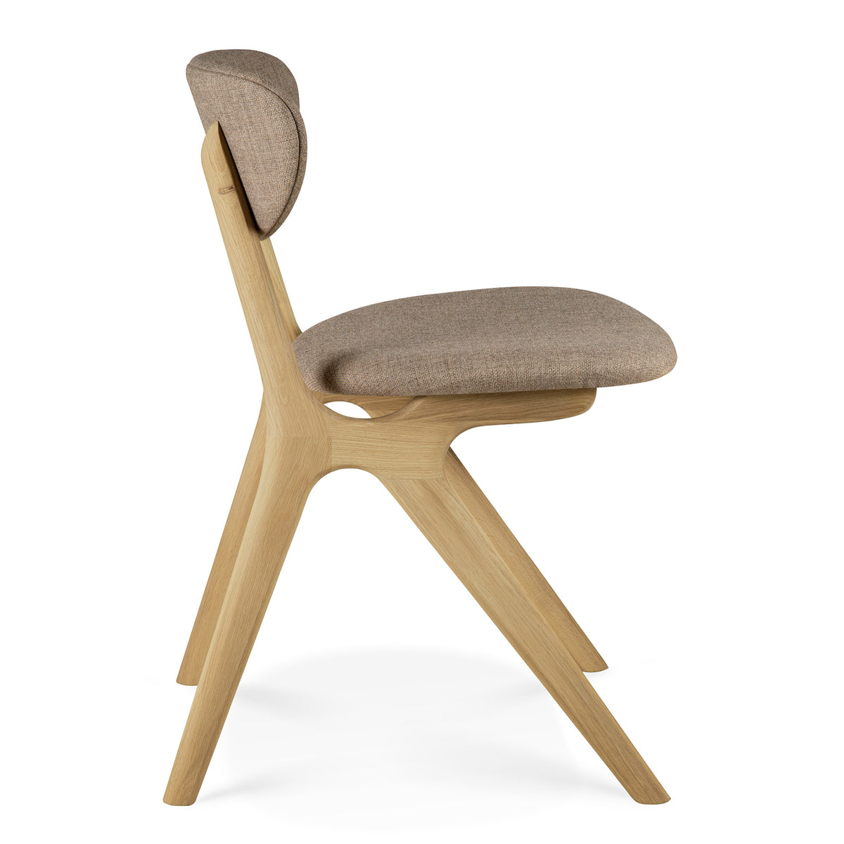 Eye Dining Chair by Ethnicraft, showing side view of eye dining chair.
