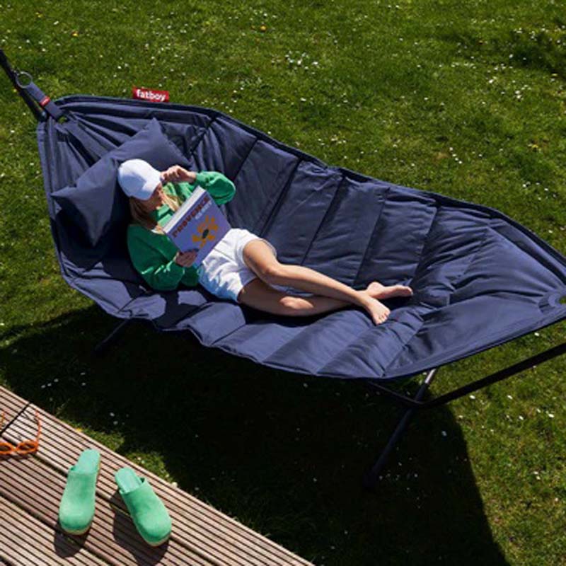 Headdemock Deluxe Hammock by Fatboy, showing headdemock deluxe hammock in live shot.
