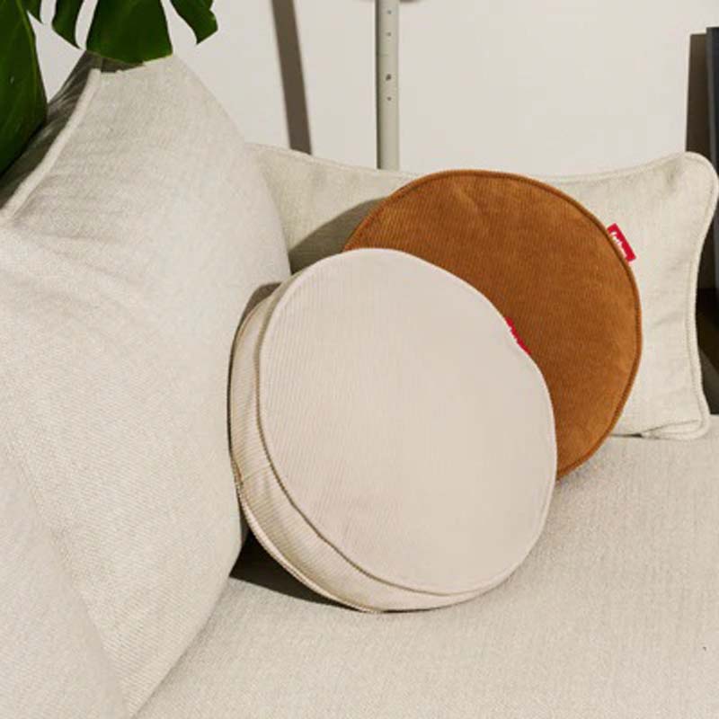 Recycled Cord Pill Pillow by Fatboy, showing recycled cord pill pillow in live shot.