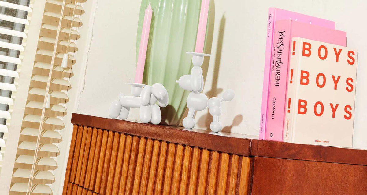 Can-Dog Candle Holder by Fatboy, showing can-dog candle holder in live shot.