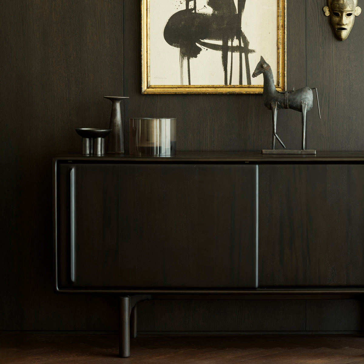 Flow Sideboard by Ethnicraft, showing flow sideboard in live shot.