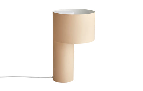 Tangent Table Lamp by Woud - Desert Sand Pained Metal.