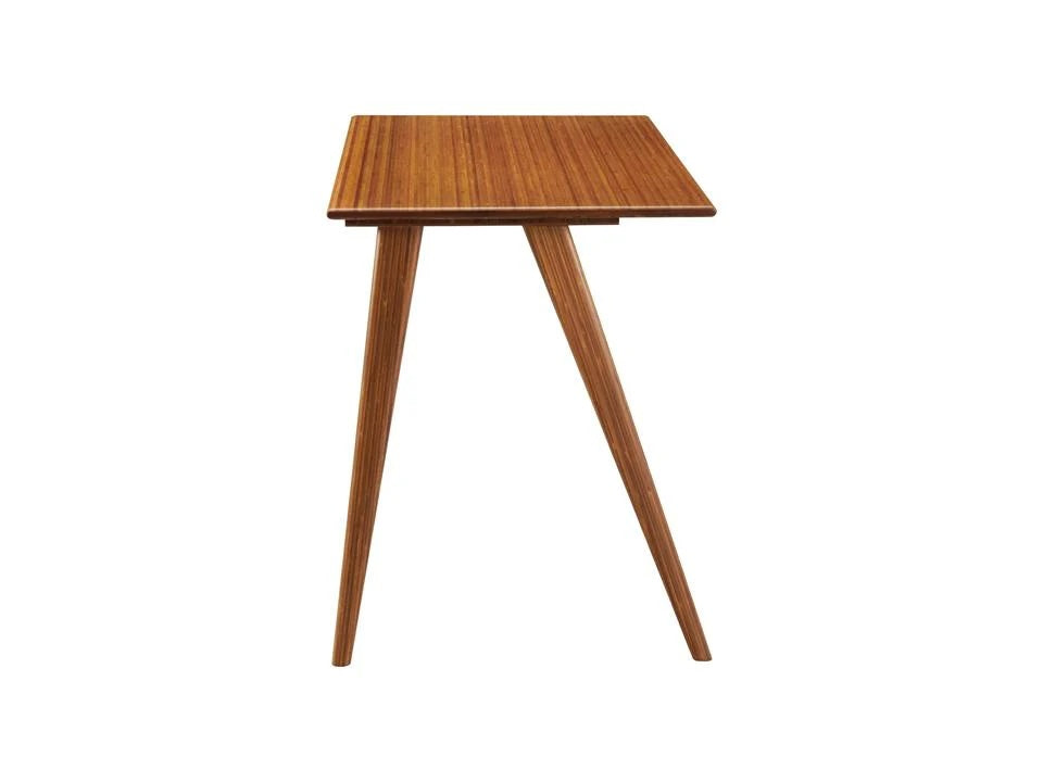 Studio Plus Desk by Greenington, showing side view of studio plus desk in live amber.