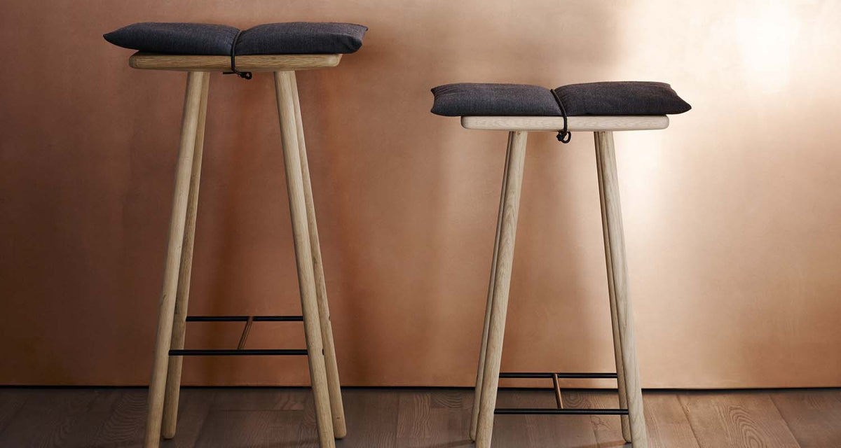 Georg Bar Stool by Skagerak, showing georg bar stool in live shot.