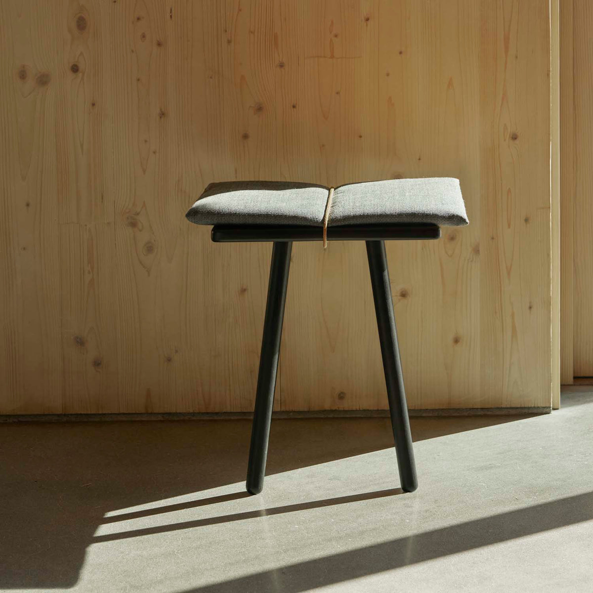 Georg Stool by Skagerak, showing georg stool in live shot.