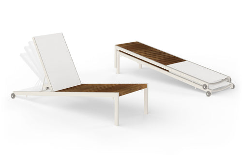Bondi Chaise Lounge by Mamagreen - Grade K, Ultra Durable Aluminum Cotton.