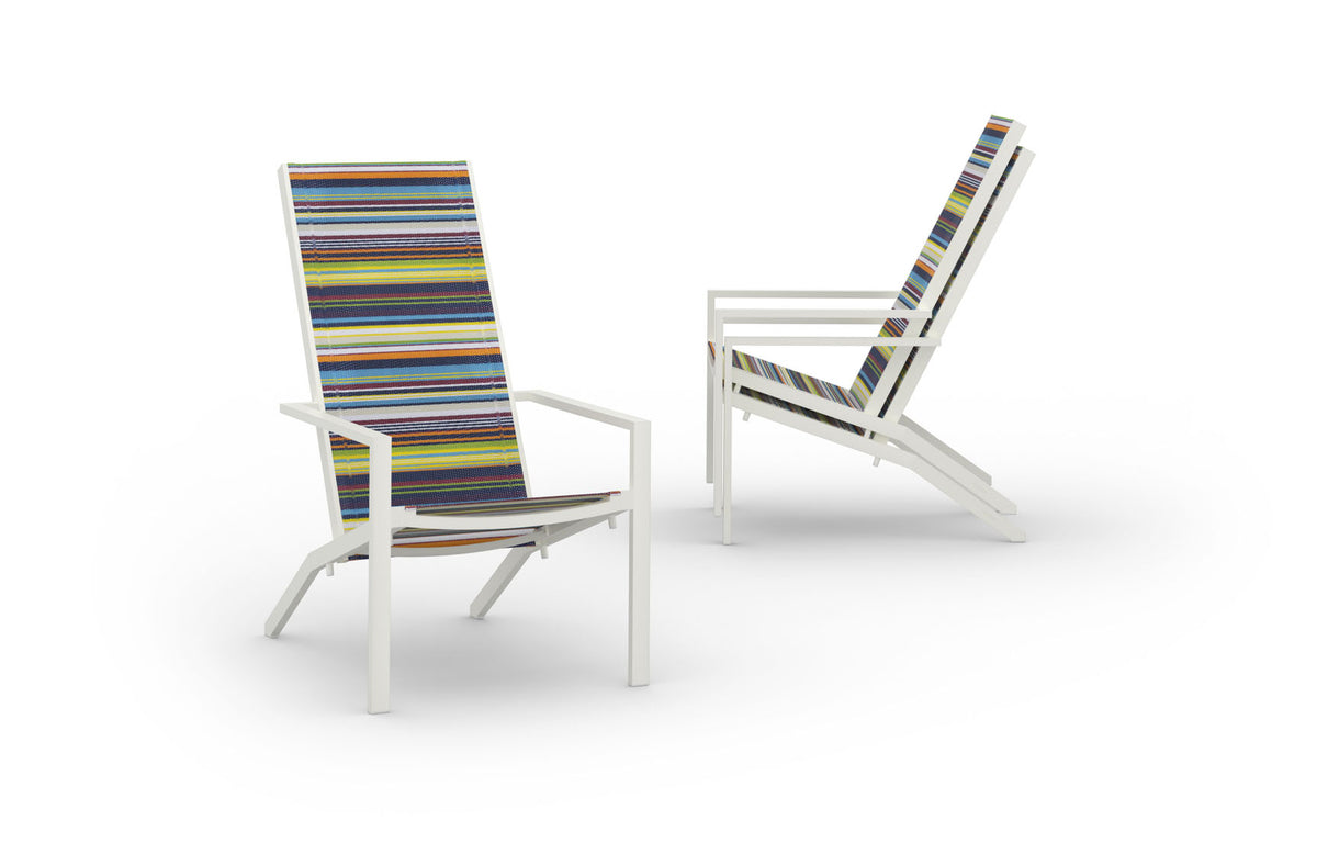 Bondi Tall Adirondack (Full Sling) by Mamagreen - Grade Q, Ultra Durable Aluminum Cotton.