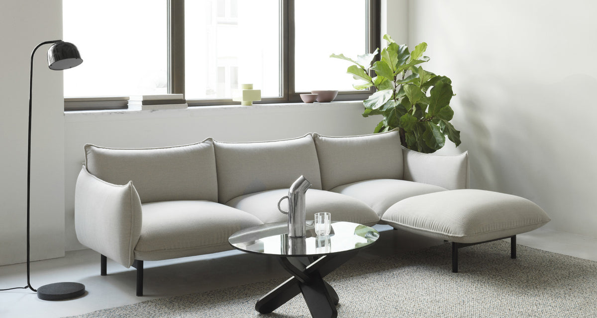 Grant Floor Lamp by Normann Copenhagen, showing grant floor lamp in live shot.