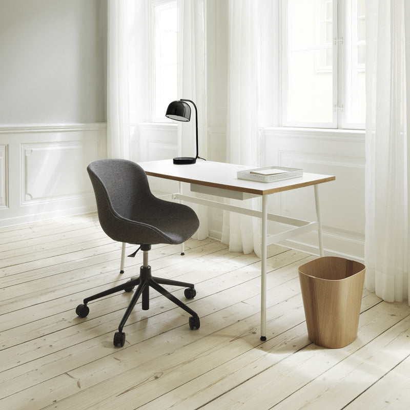 Grant Table Lamp by Normann Copenhagen, showing grant table lamp in live shot.