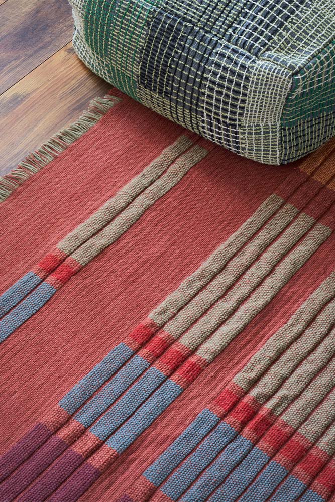Handloom Rug Columns by Lorena Canals