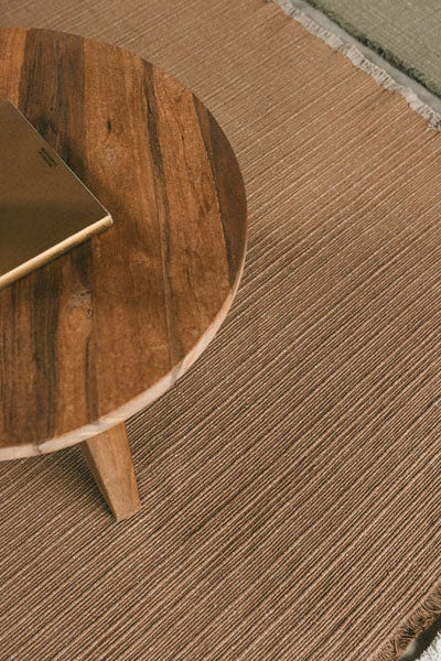 Handloom Rug by Lorena Canals, showing handloom rug in live shot.