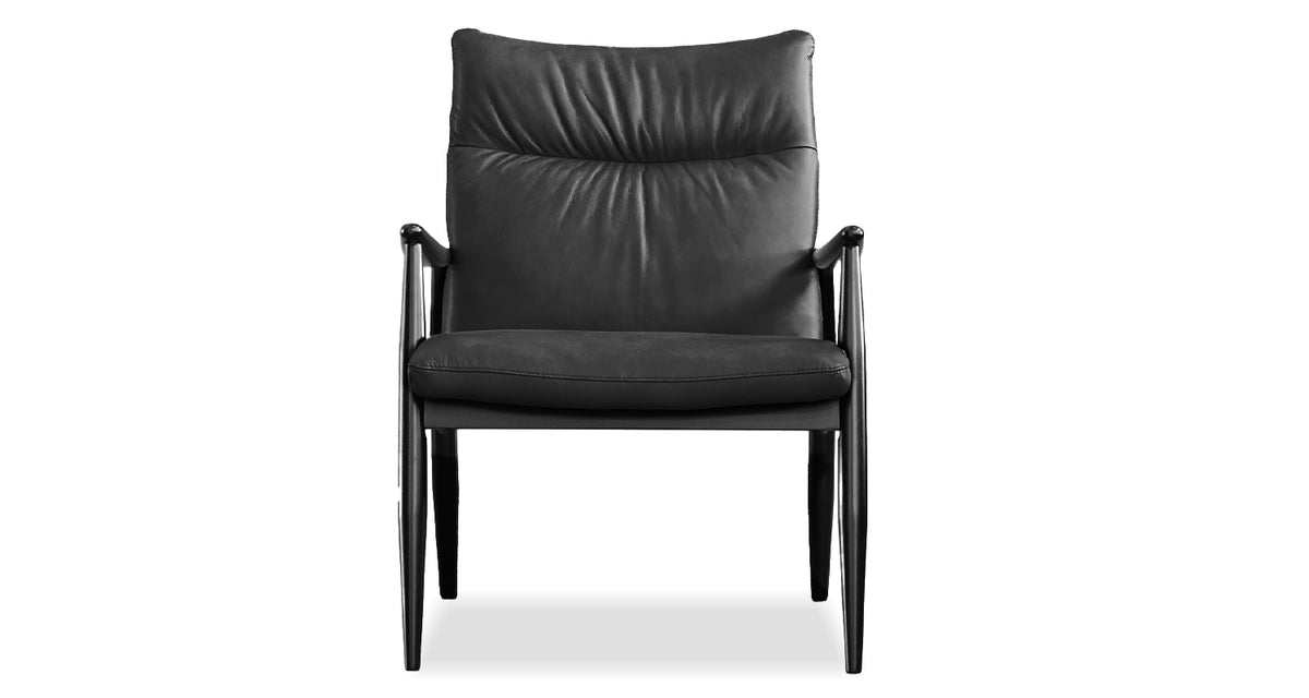 Inga Lounge Chair by Mobital, showing front view of inga lounge chair.
