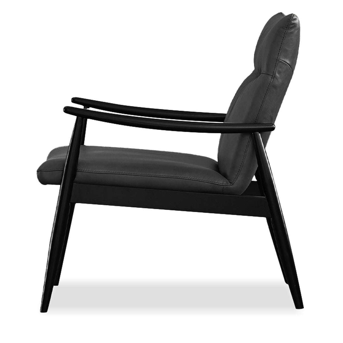 Inga Lounge Chair by Mobital, showing side view of inga lounge chair.