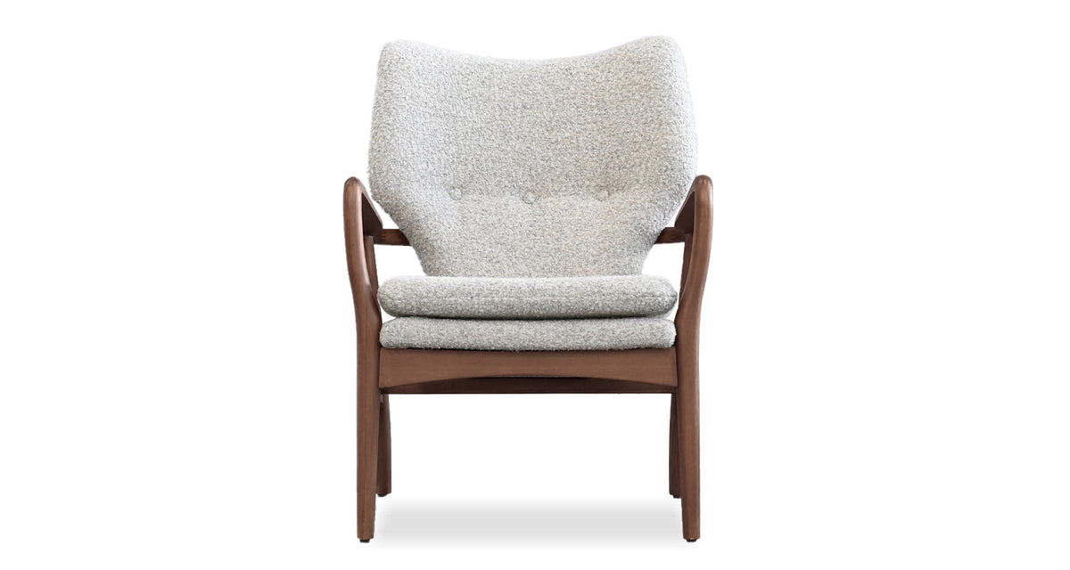 Ingrid Lounge Chair by Mobital, showing front view of ingrid lounge chair.