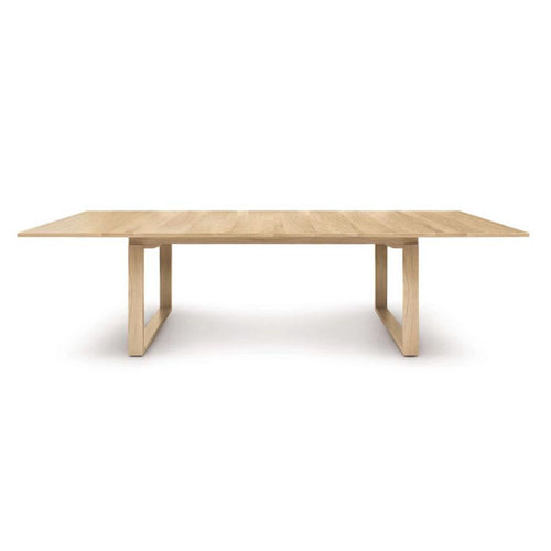 Iso Extension Table by Copeland Furniture, showing front view of iso extension table.