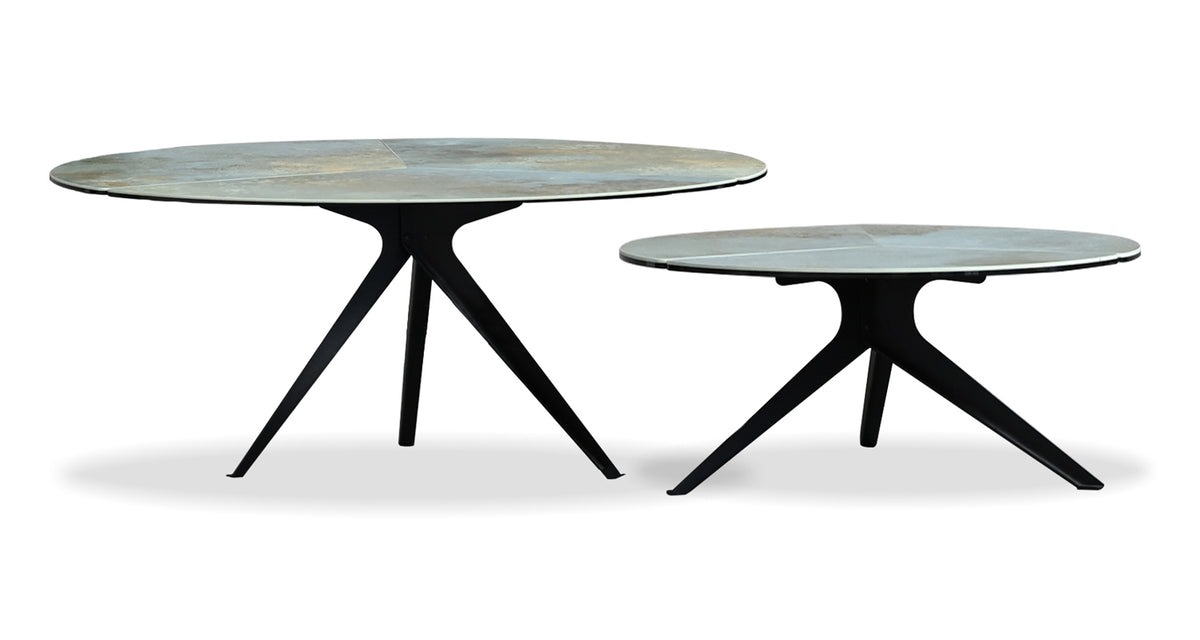 Isola Coffee Table by Mobital, showing front view of isola coffee table.