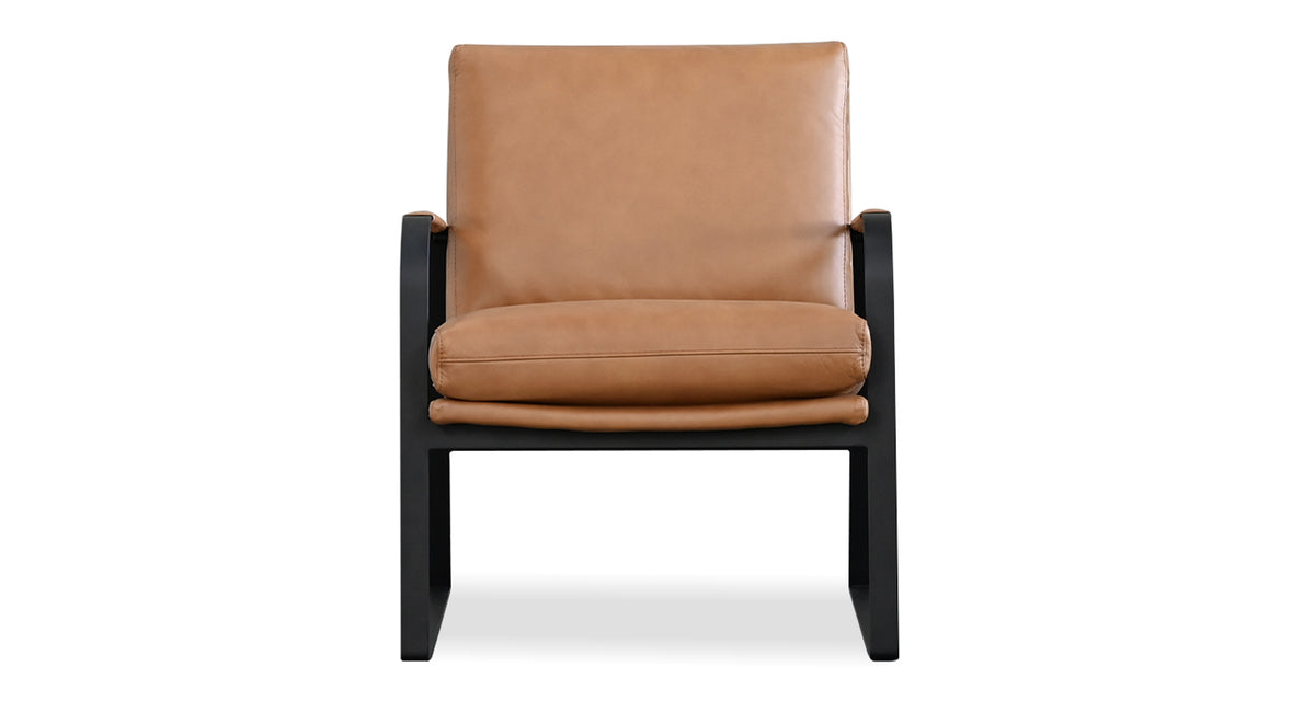 Jameson Lounge Chair by Mobital, showing front view of jameson lounge chair.