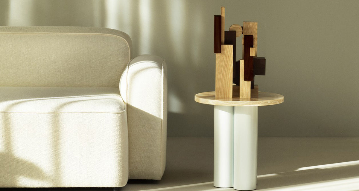 Join Sculpture by Normann Copenhagen, showing join sculpture in live shot.