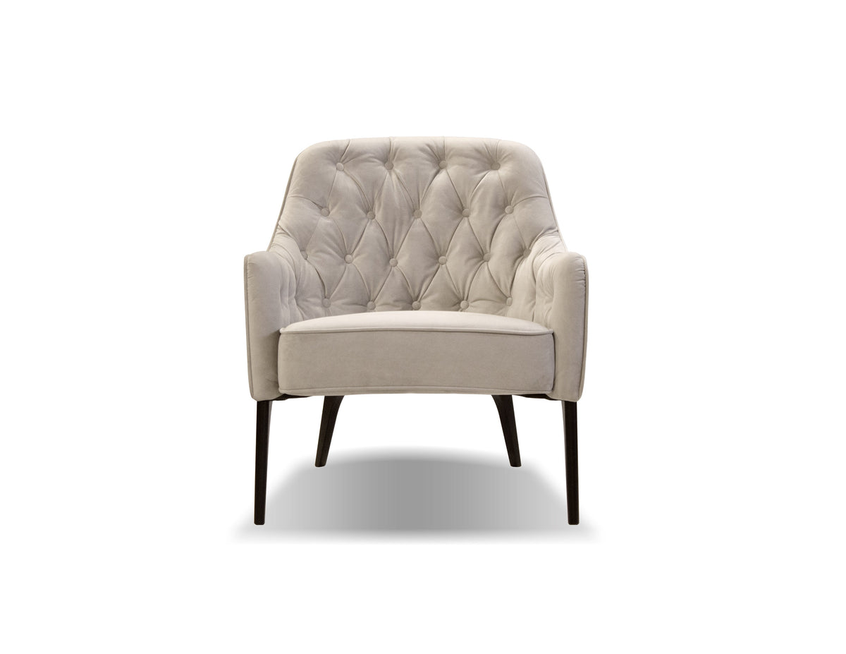 Ellington Occasional Chair in Oyster Velvet