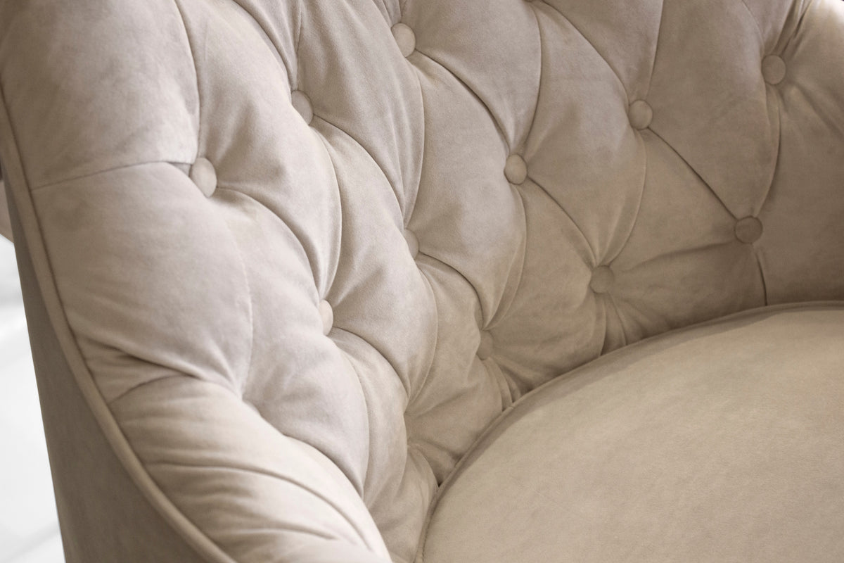 Ellington Occasional Chair in Oyster Velvet
