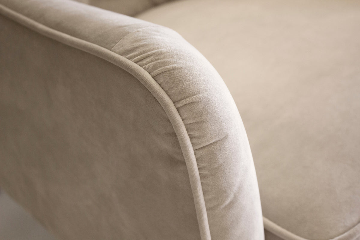 Ellington Occasional Chair in Oyster Velvet
