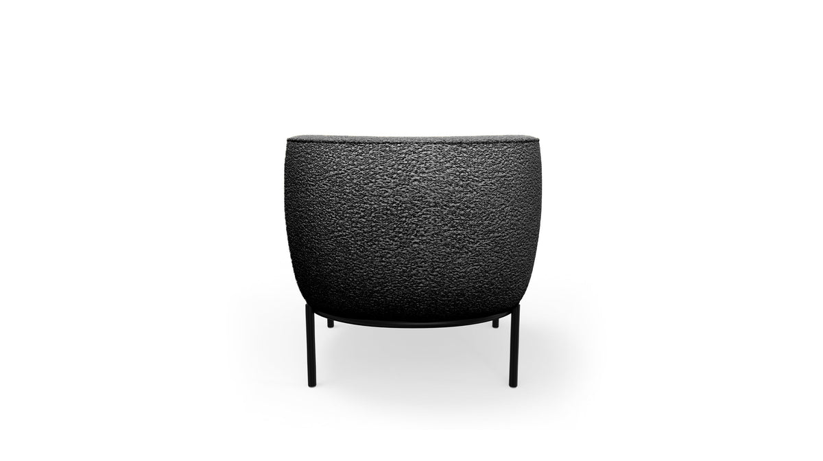 Finn Lounge Chair in Licorice Boucle