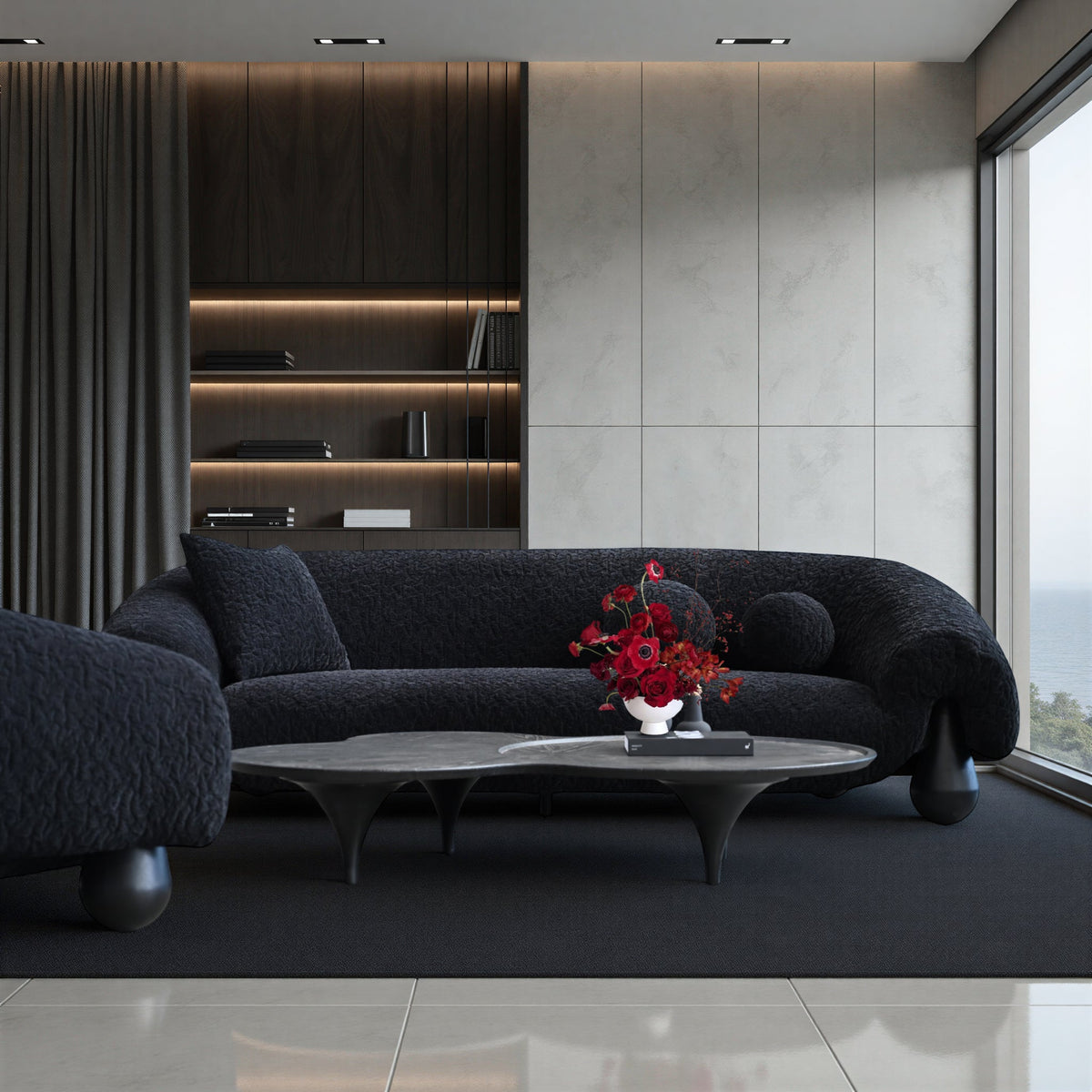 Furo Lounge Chair Black