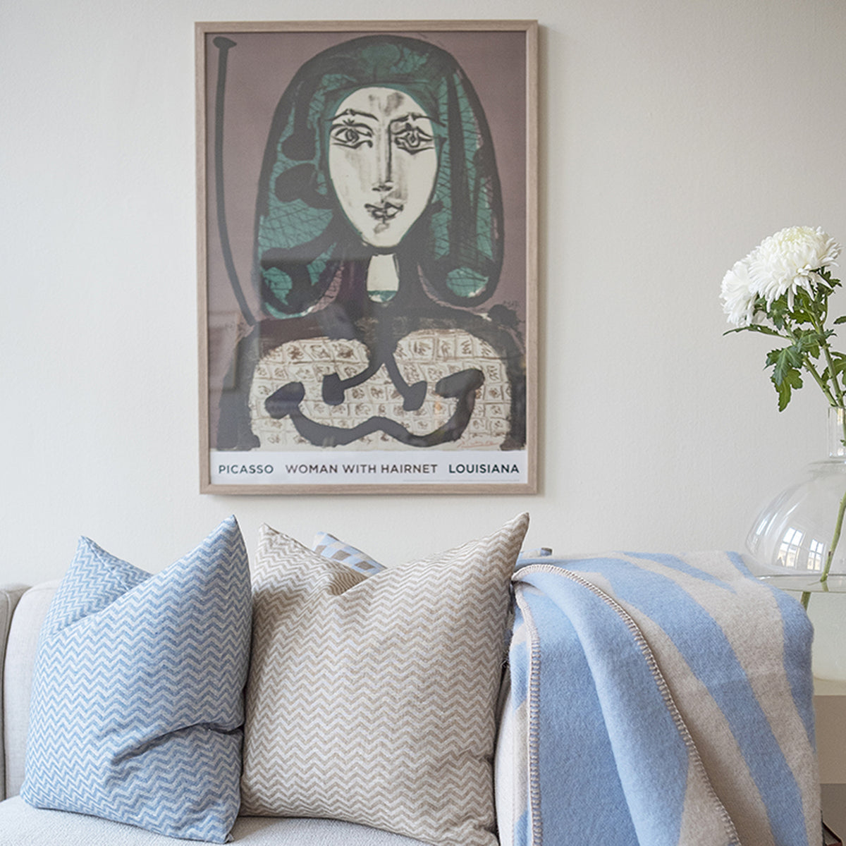 Lilja Cushion by Brita, showing lilja cushion in live shot.
