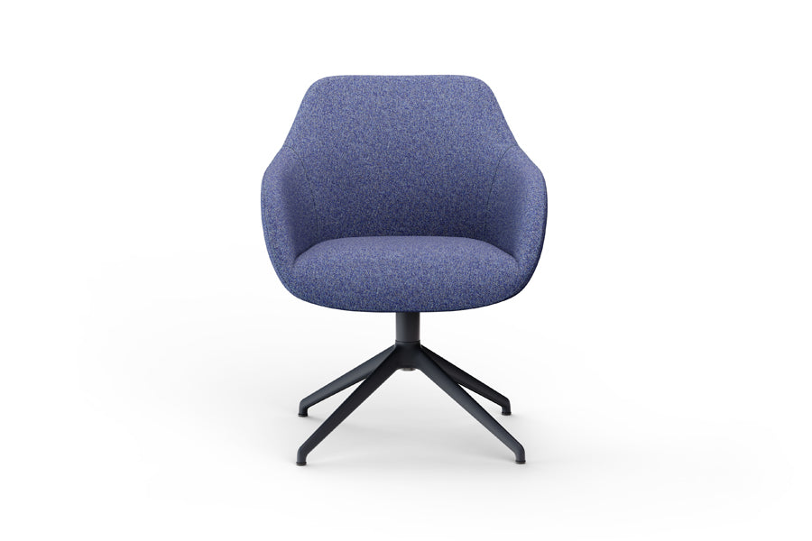 Lamy Premium Swivel Chair by B&T, showing front view of lamy premium swivel chair in metal group.