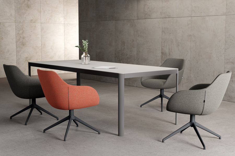 Lamy Premium Swivel Chair by B&T, showing lamy premium swivel chairs in live shot.