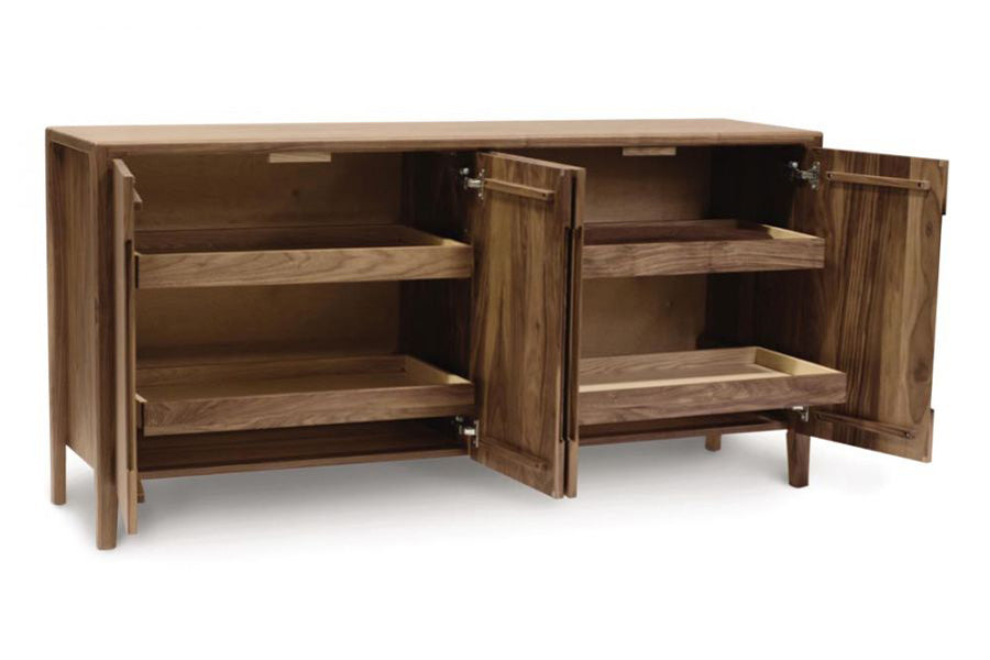 Lisse Buffet by Copeland Furniture, showing open view of lisse buffet.